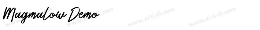 Magmalow Demo字体转换
